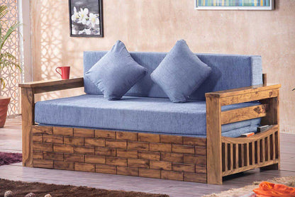 Solid Wood Crew Sofa cum Bed
