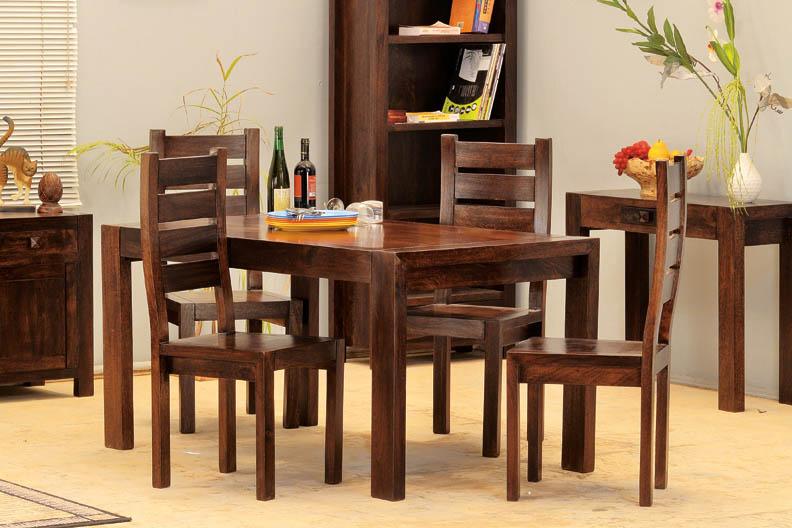 Solid Wood Cubex Dining Set