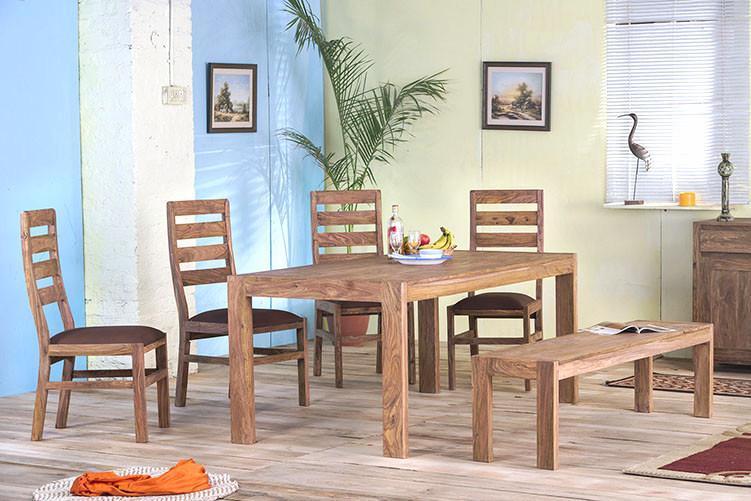 Solid Wood Cubex Dining Set