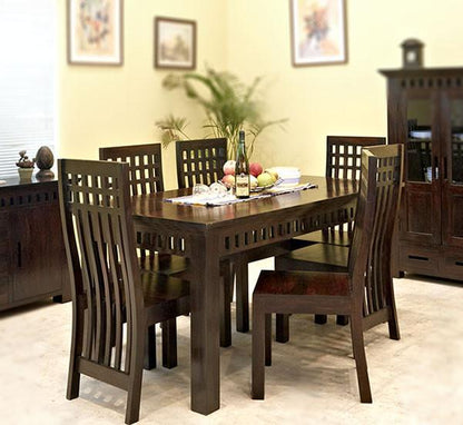 Solid Wood Kuber Dining Set with Bench