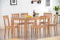 Solid Wood Teffe Dining Set with Bench (6 Seater)