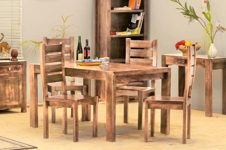 Solid Wood Cubex Dining Set