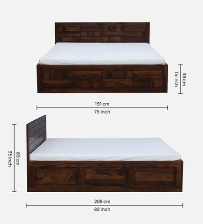 Ultra Solid Wood Storage Beds