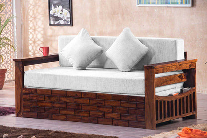 Solid Wood Crew Sofa cum Bed
