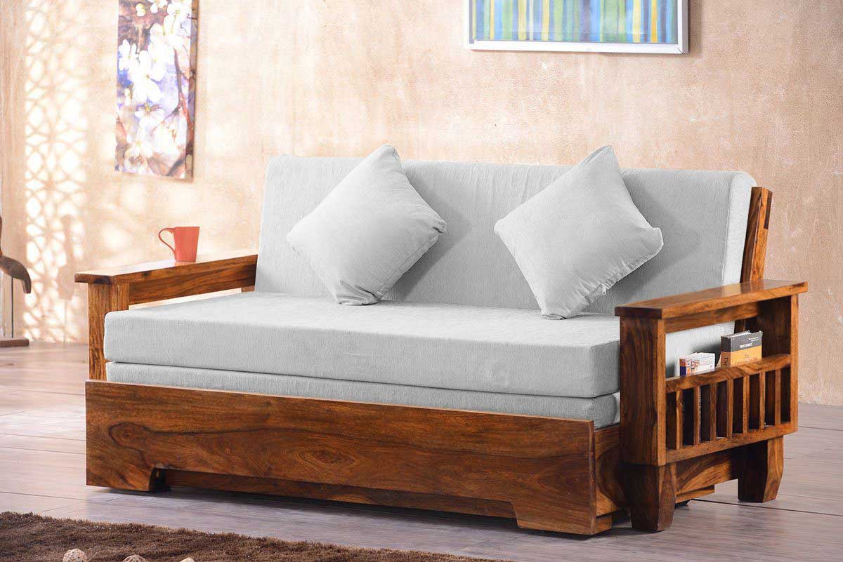 Solid Wood Jodhpur Sofa cum Bed