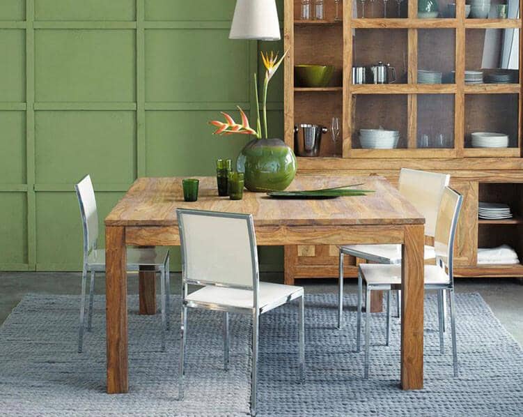 Solid Wood Voted Dining Set 8 Seater with Chairs