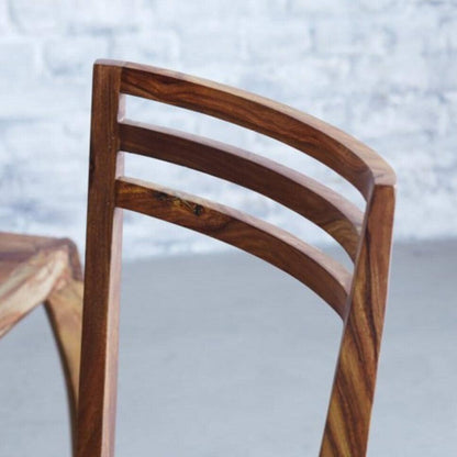 Solid Wood Eva Dining Set 4 Seater with Chairs