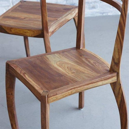Solid Wood Eva Dining Set 4 Seater with Chairs