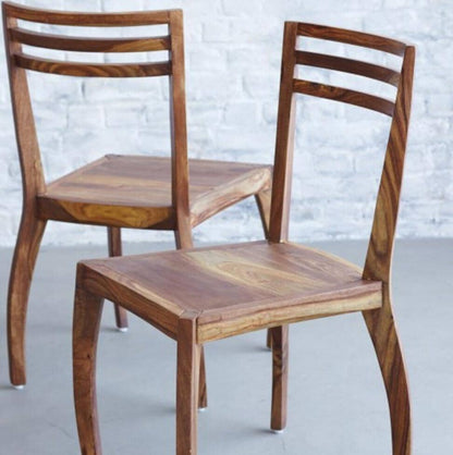 Solid Wood Eva Dining Set 4 Seater with Chairs