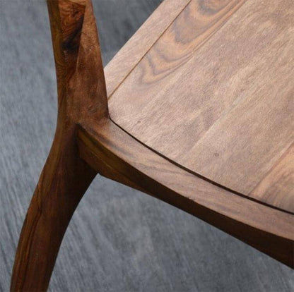 Solid Wood Eva Dining Set 4 Seater with Chairs